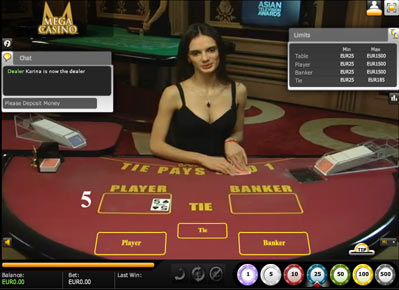 Live casino tafelspelen